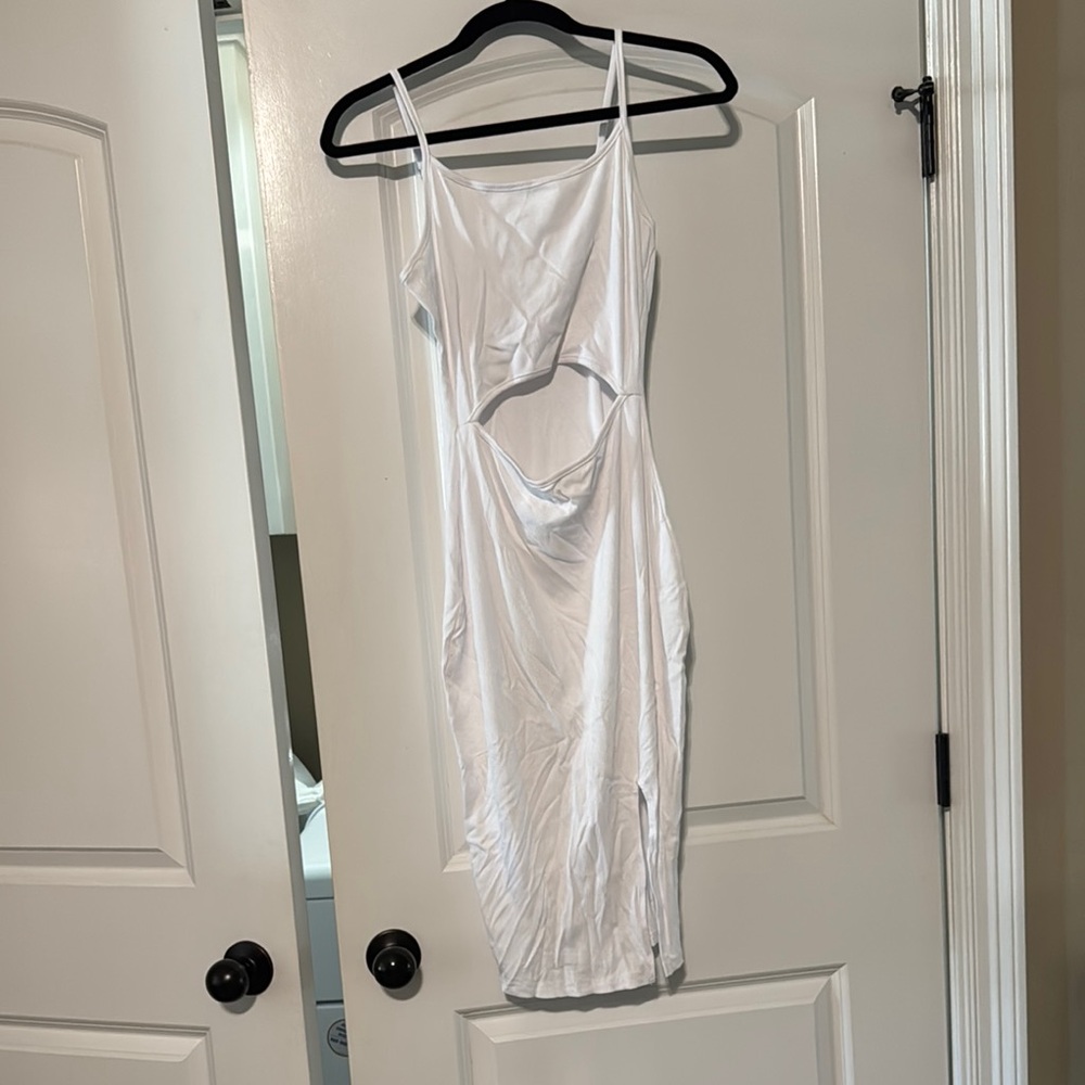 Amazon Cream Spaghetti Strap Slip Dress